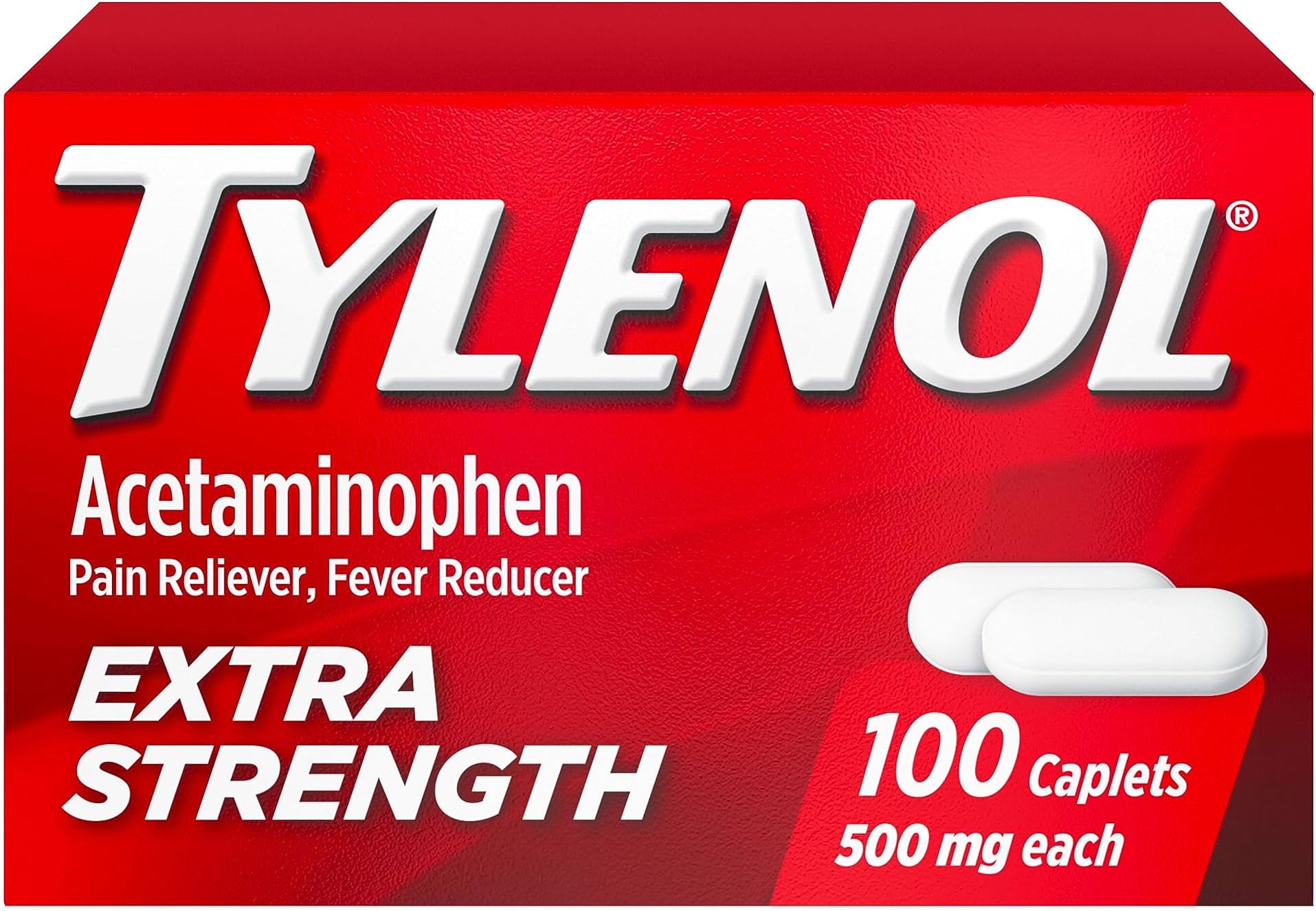 Amazon.com: Tylenol Extra Strength Caplets with 500 mg Acetaminophen