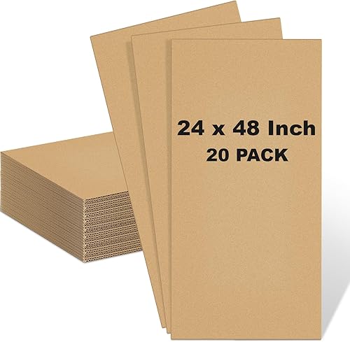 Miniatura 24 de Henoyso Paquete de 110 hojas de 11 x 8.5 pulgadas de cartón corrugado, hojas de cartón planas, insertos de embalaje, insertos cuadrados planos