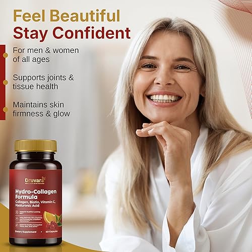 Miniatura 5 de Hydrolyzed Collagen with Biotin & Vitamin C  Collagen Pills for Skin Hydration, Joint Comfort & Healthy-Looking Hair and Nails  Suitable for Women &