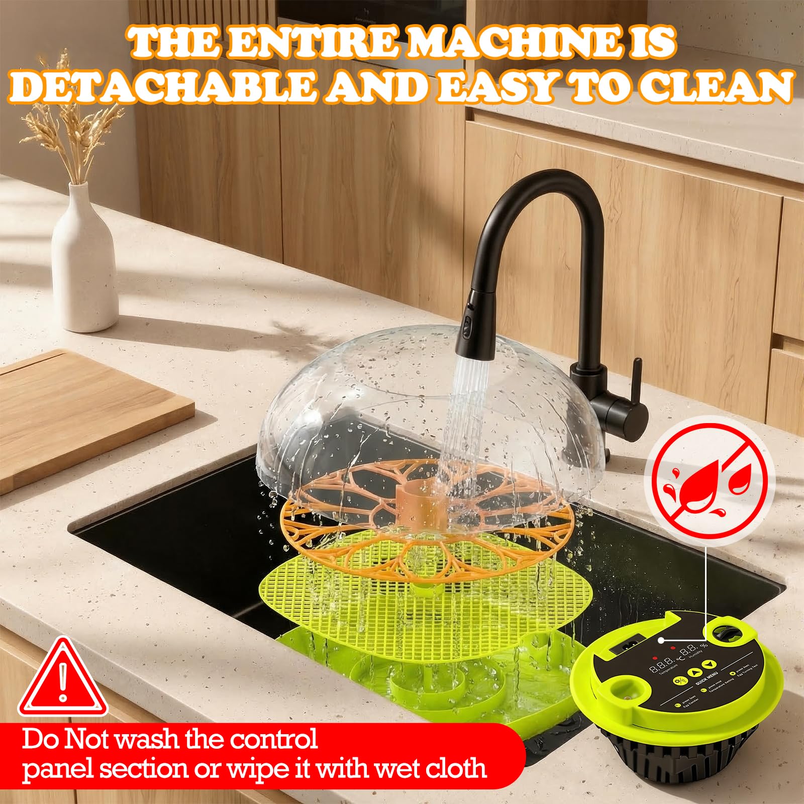 Incubatrice automatica per 12 uova, incubatrice per polli con approvvigionamento automatico dell'acqua e turbina automatica, controllo dell'umidità, trasformatore per uova per polli, anatre e uova di