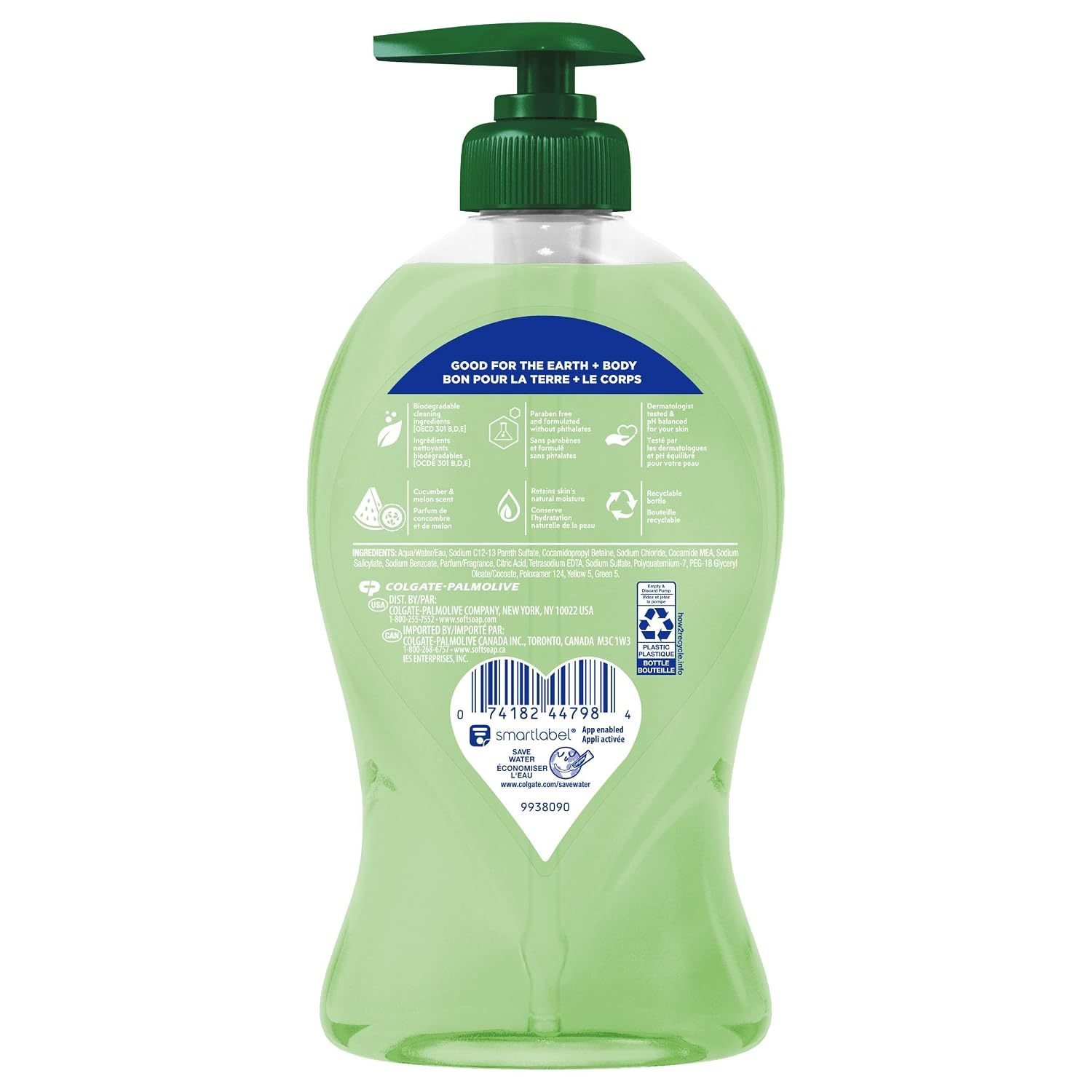 Softsoap Liquid Hand Soap, Cucumber and Melon - 11.25 Ounce(Pack of 6)