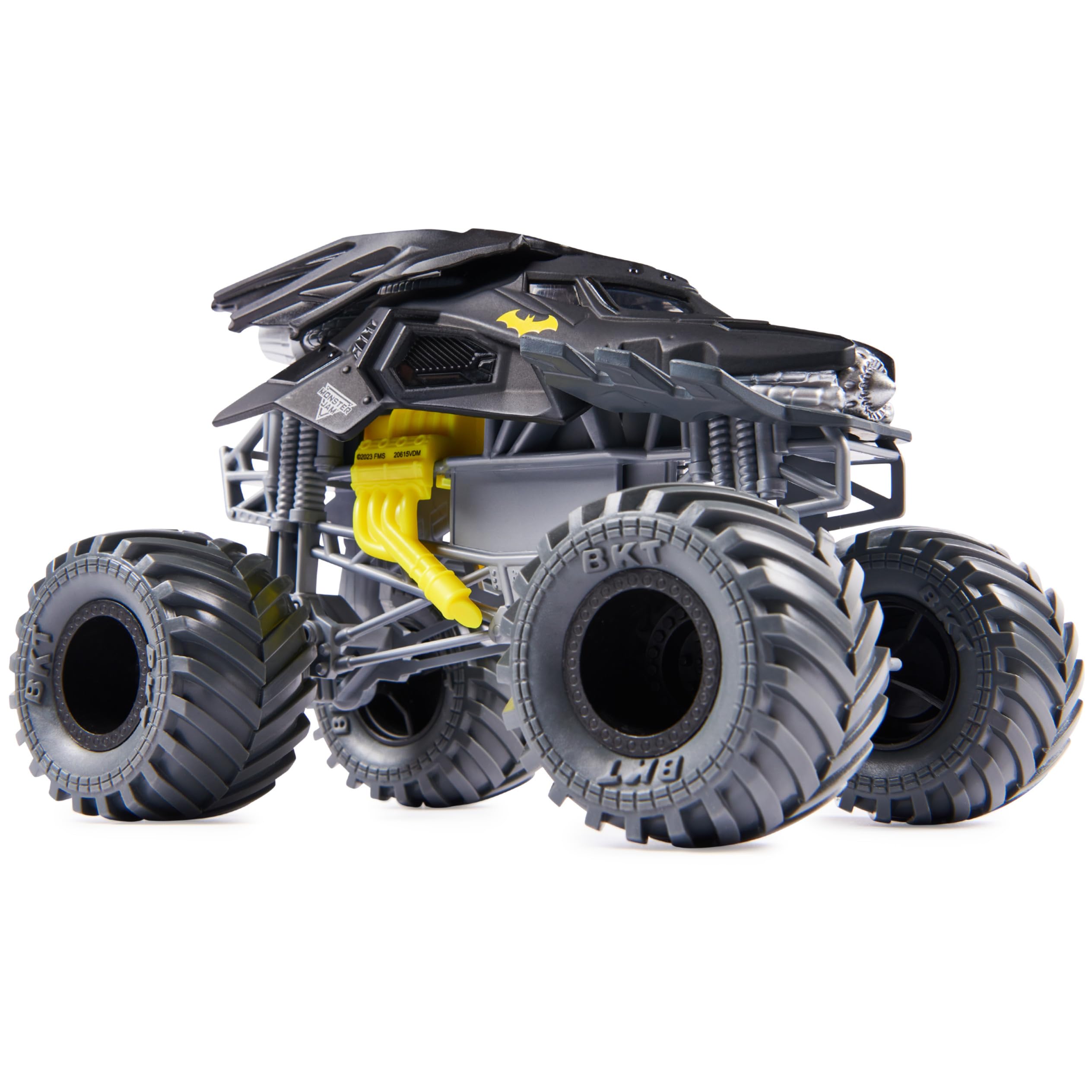 Monster Jam, oficjalny Batman Monster Truck, metalowy pojazd kolekcjonerski, skala 1:24, zabawki dla dzieci do 3 lat