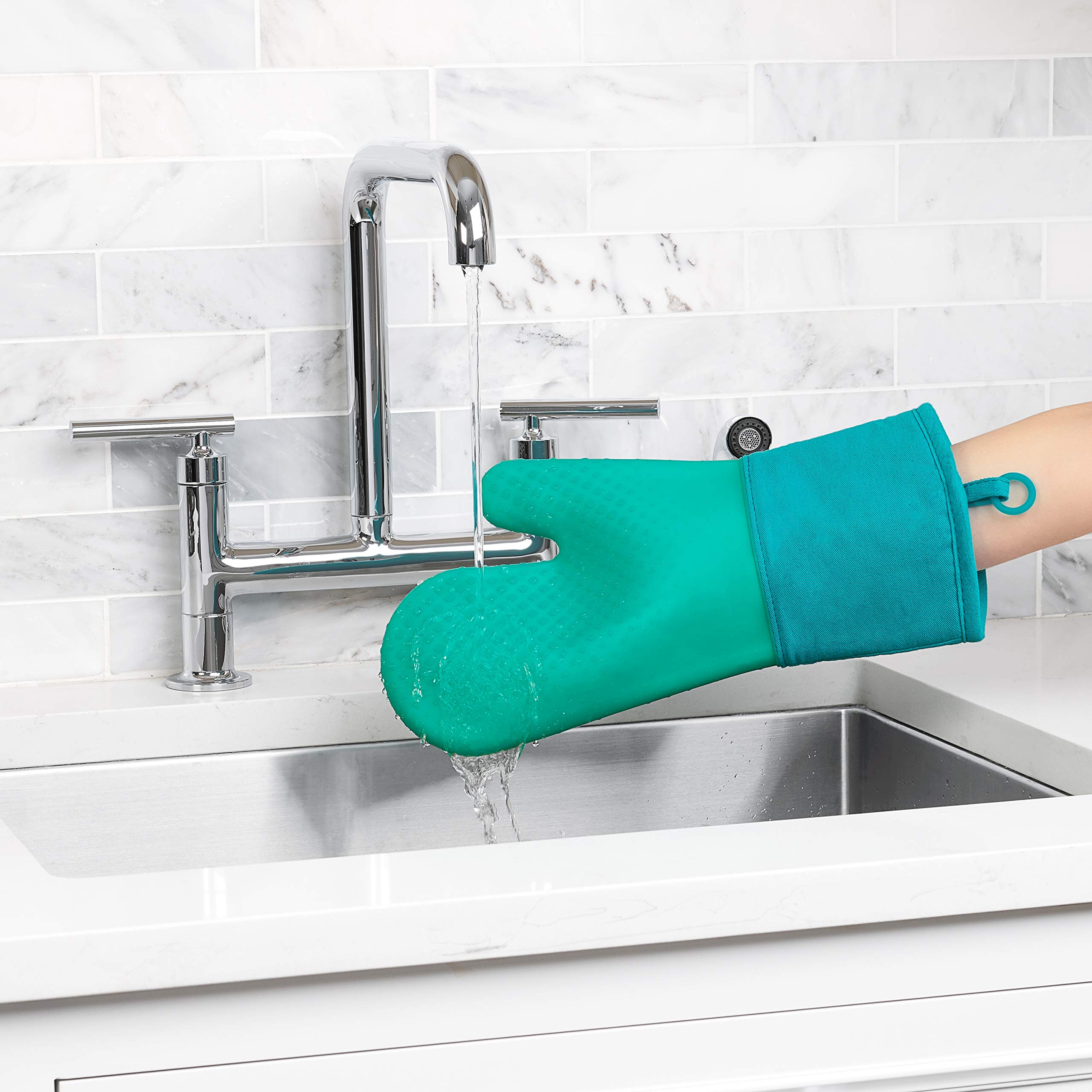OXO Good Grips Silikon-Ofenhandschuh, Blaugrün
