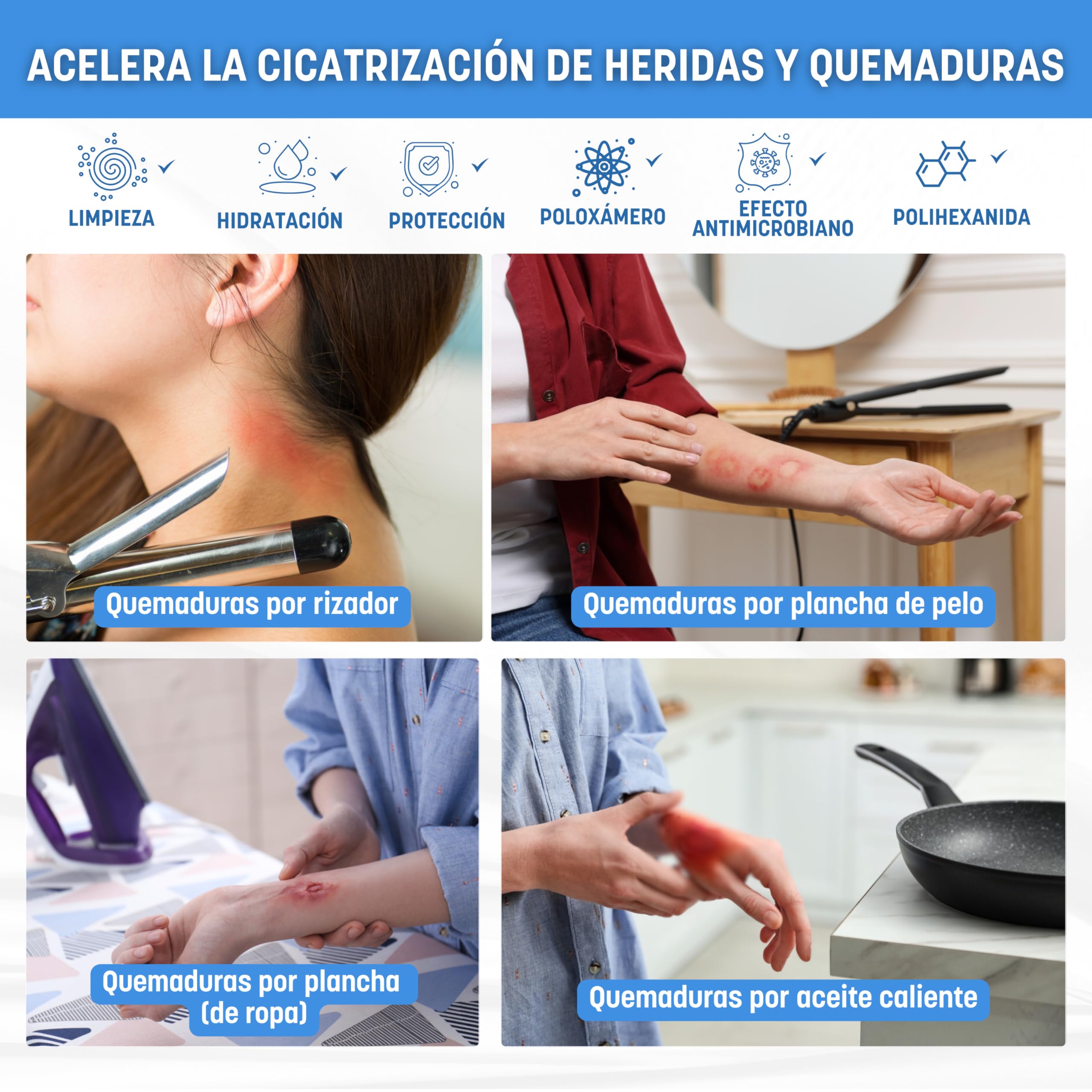 Actolind Solution Plus 1000 ml – Solución antiséptica para lavado de heridas y quemaduras | Dispositivo Médico CE Clase III