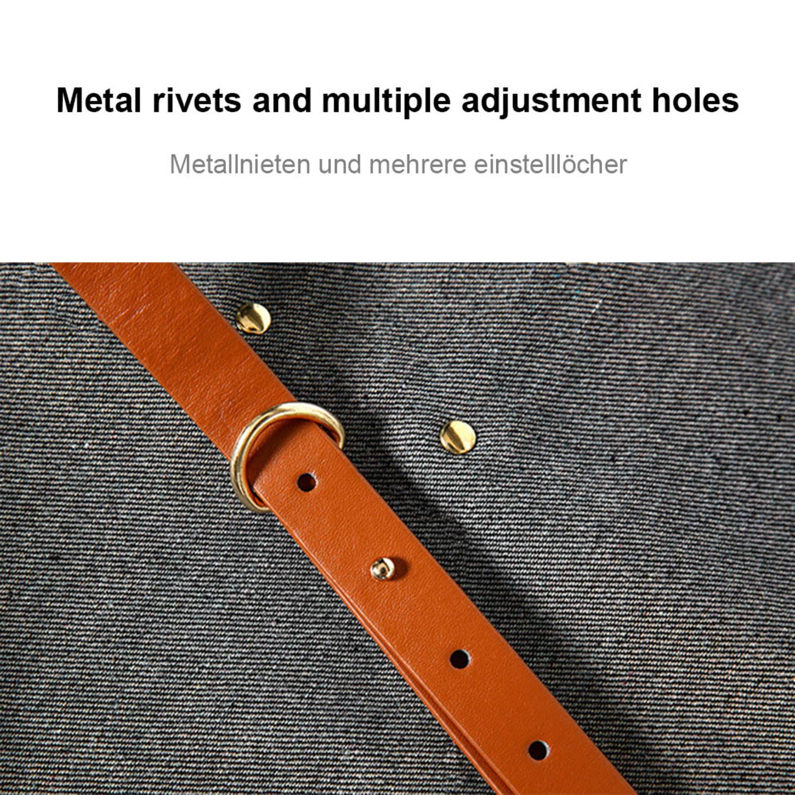 CHUIKUAJ Tablier de Chef pour Hommes et Femmes, Tabliers de Travail en Toile avec Poches et Sangle Réglable, Tabliers pour Magasin, Jardin, Restaurant, Bar, Café, Cuisine,Grey-1pieces