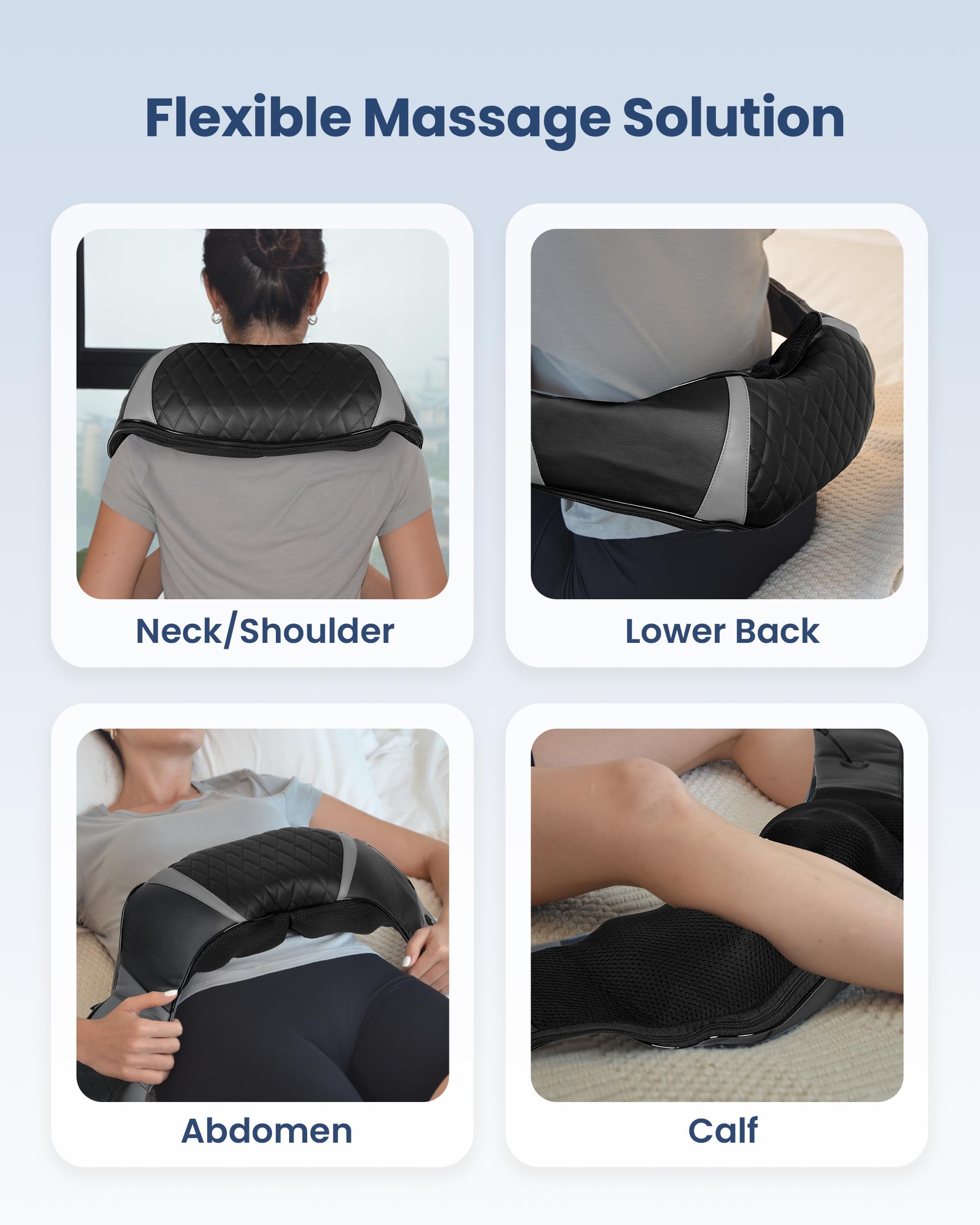 COMFIER Kabelloses Nackenmassagegerät mit Wärme,Geschenk für Frauen