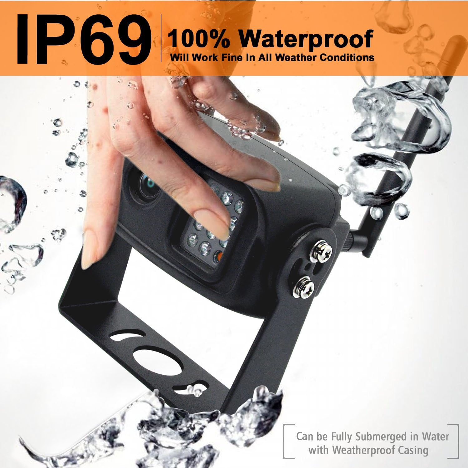 Bеѕt Sеllеr Wireless Backup Camera with Night Vision High Definition CCD Imaging Truck Car IP69 Waterproof Reverse Parking Camera for Yuwei YW-15111 only