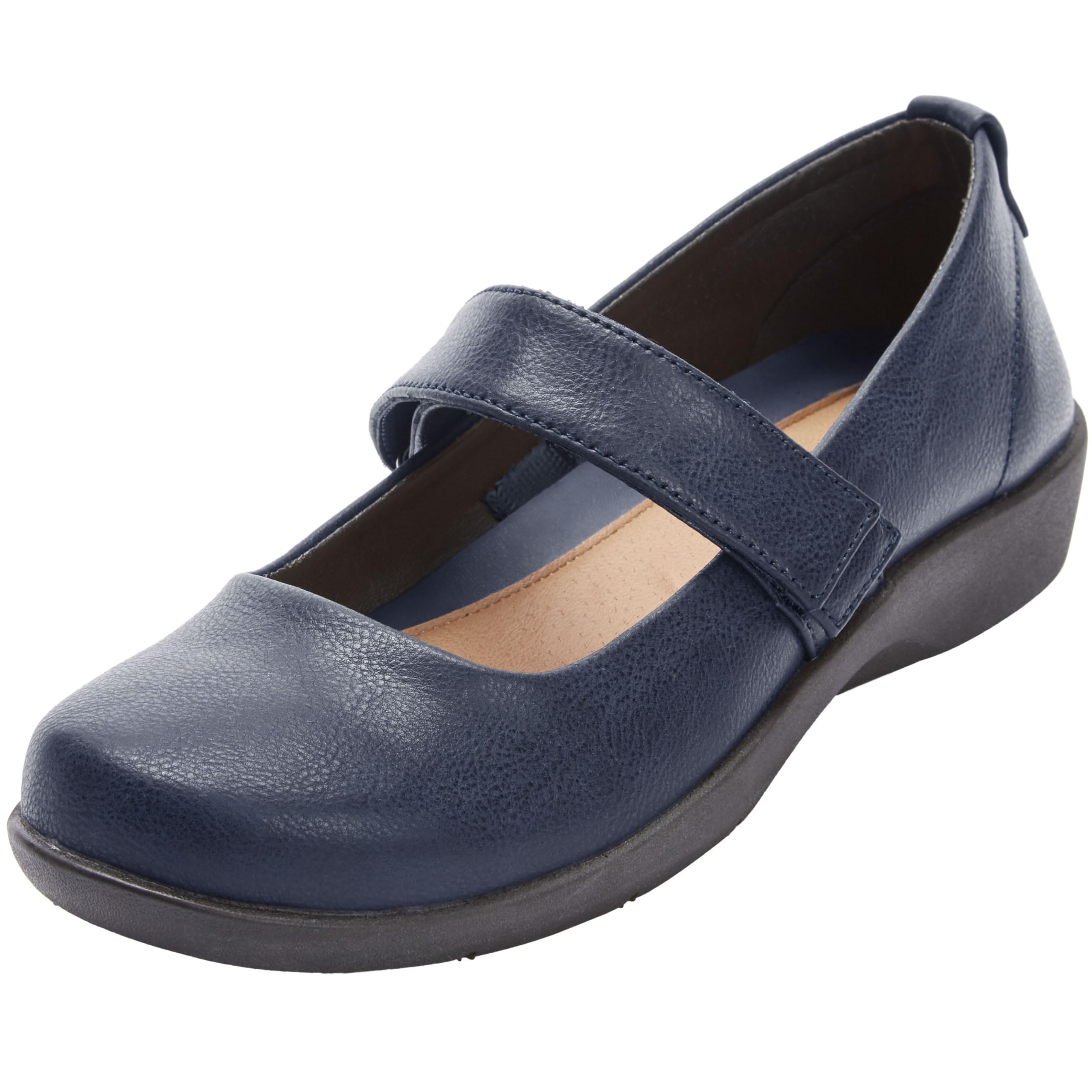 Comfortview Women's Wide Width The Carla Mary Jane Flat