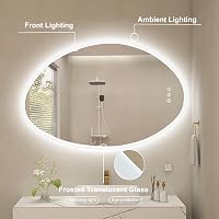 S'bagno LED Fürdőszobai Tükör 600x900 mm - Bluetooth, Páramentesítő, 3 Színhőmérséklet, Fényerőszabályzás, Memória Funkcióval, Vízálló IP44 8