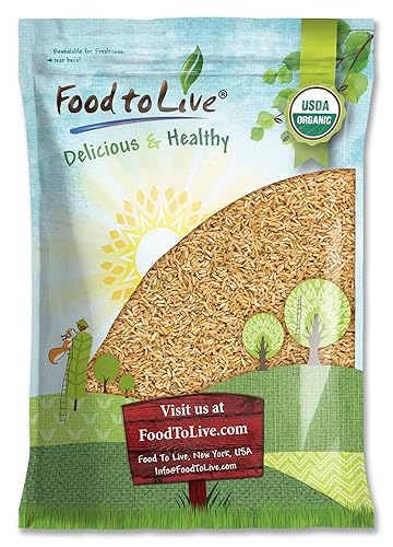 Miniatura 9 de Food to Live - Arroz Basmati integral orgánico certificado (puro, grano largo, sin OGM, a granel)