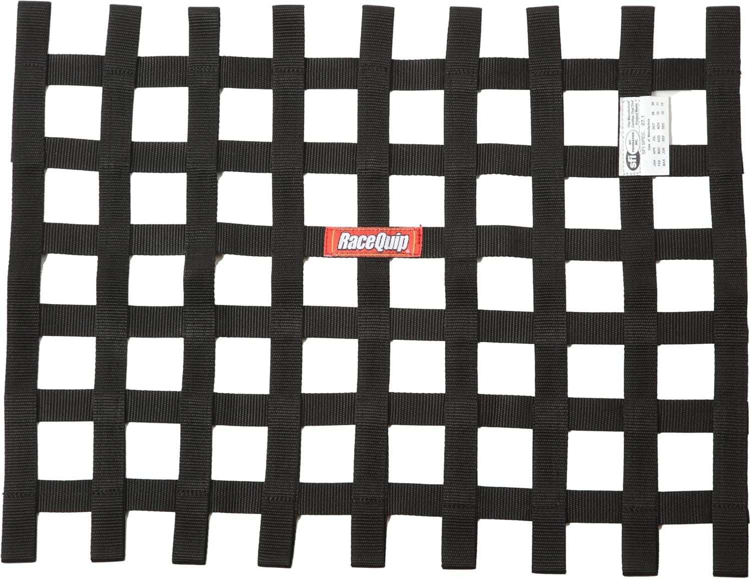 RaceQuip 725005RQP Window Net SFI 27.1 1 in Webbing 18 x 24 in Rectangle Black