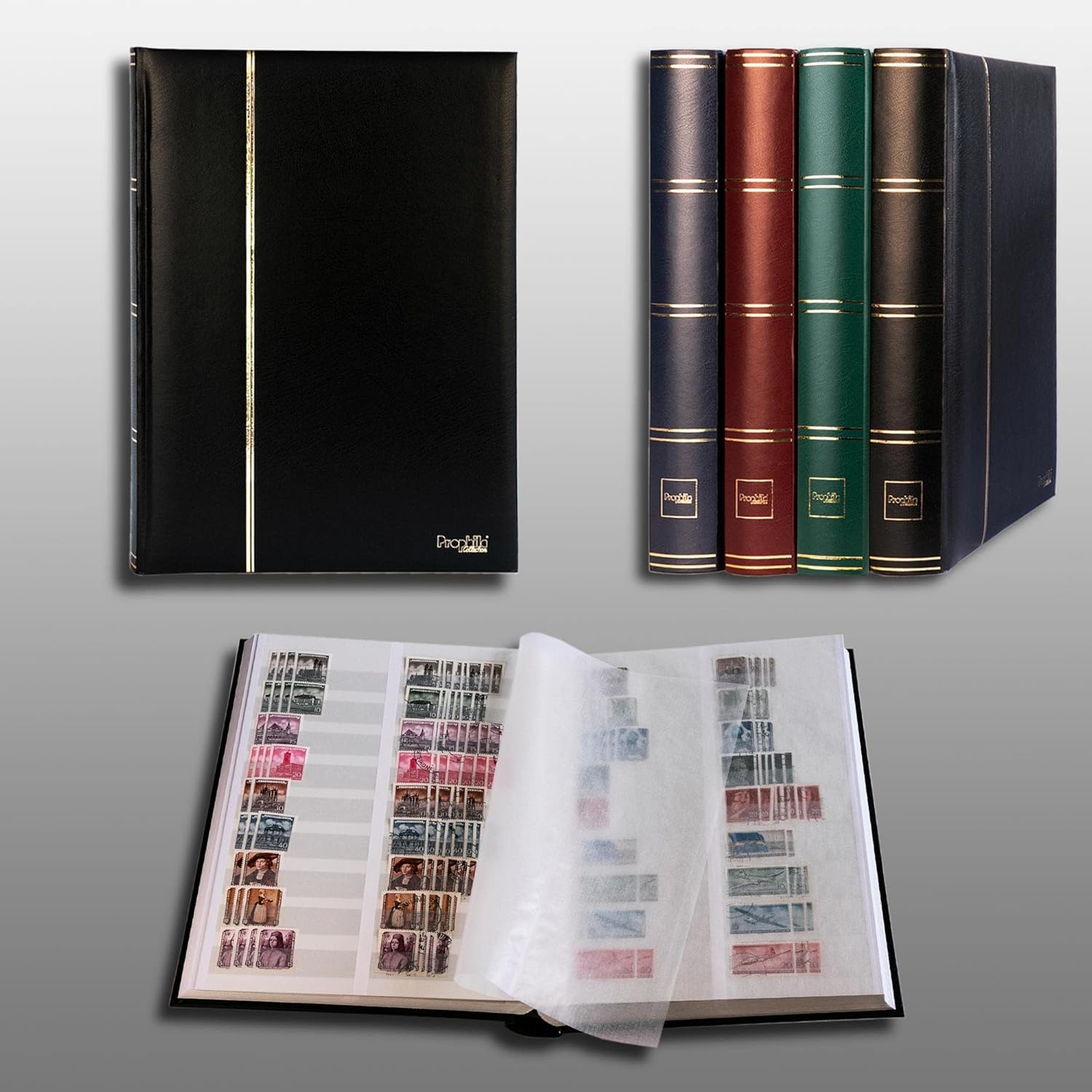 Leuchtturm 348002 Sammel-Album - Postkartenalbum für 200 historische