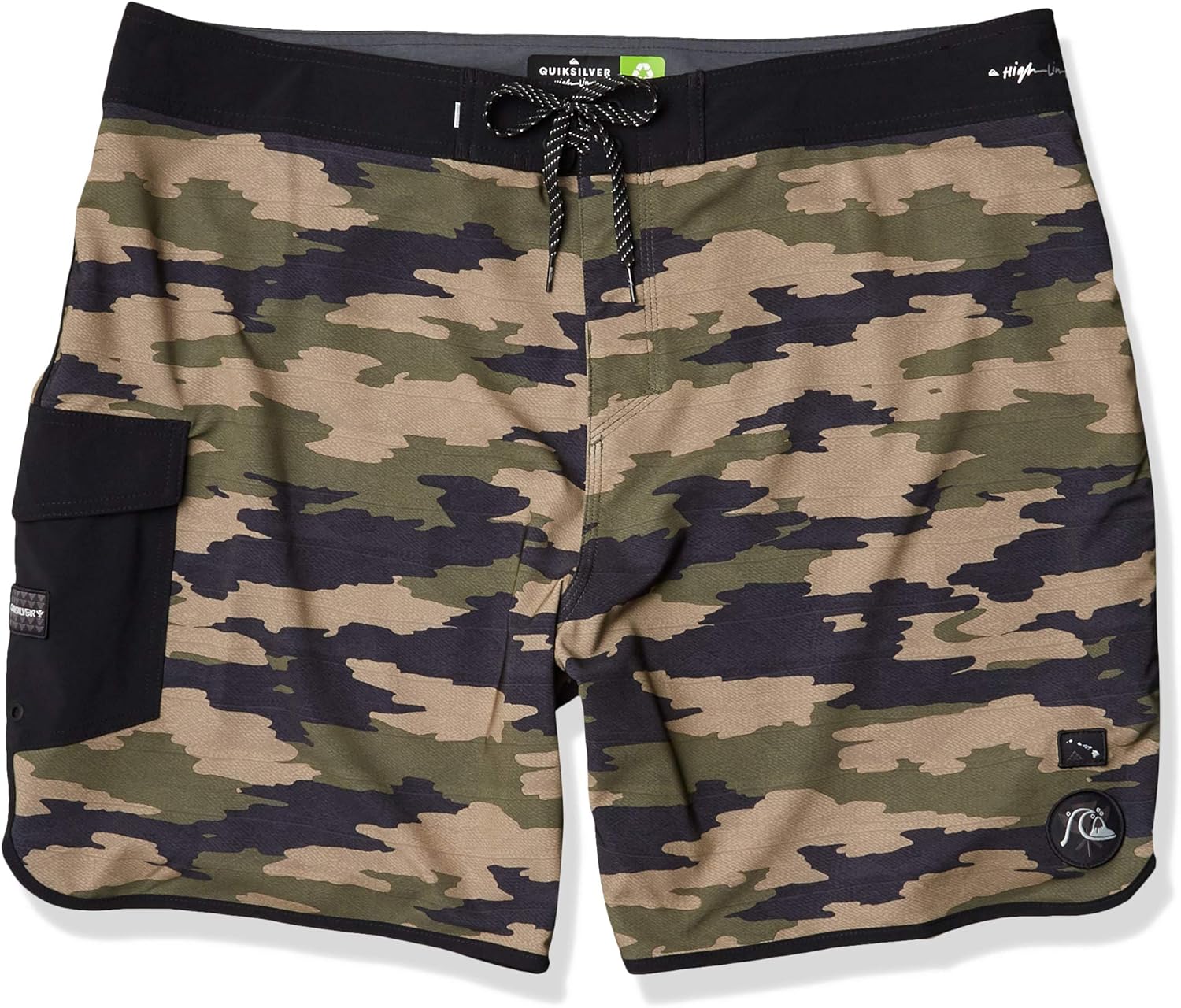 Quiksilver Men's Standard Highline HI Variable SCALLOP19 Boardshort Swim Trunk, Kalamata, 40