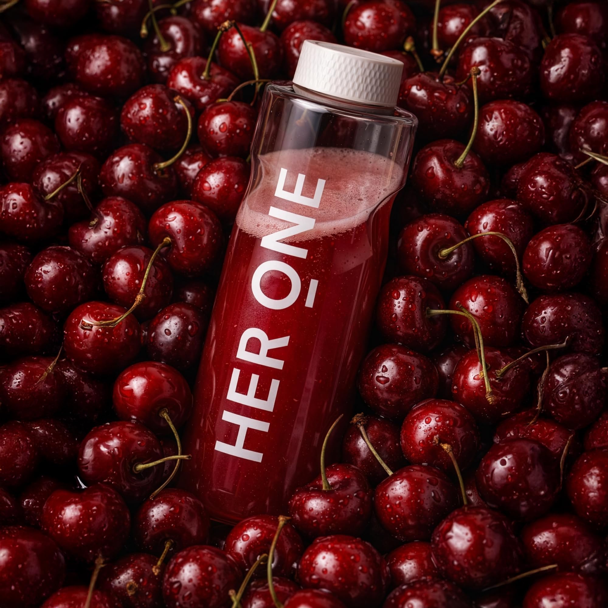HER ONE INNER BEAUTY Nährstoffkomplex-Drink | Multivitamin Pulver & Darmbakterien | Multivitamine & Mineralstoffe für Frauen | Multivitaminpräparate & Mineralien | Beauty Drink | Kirsche