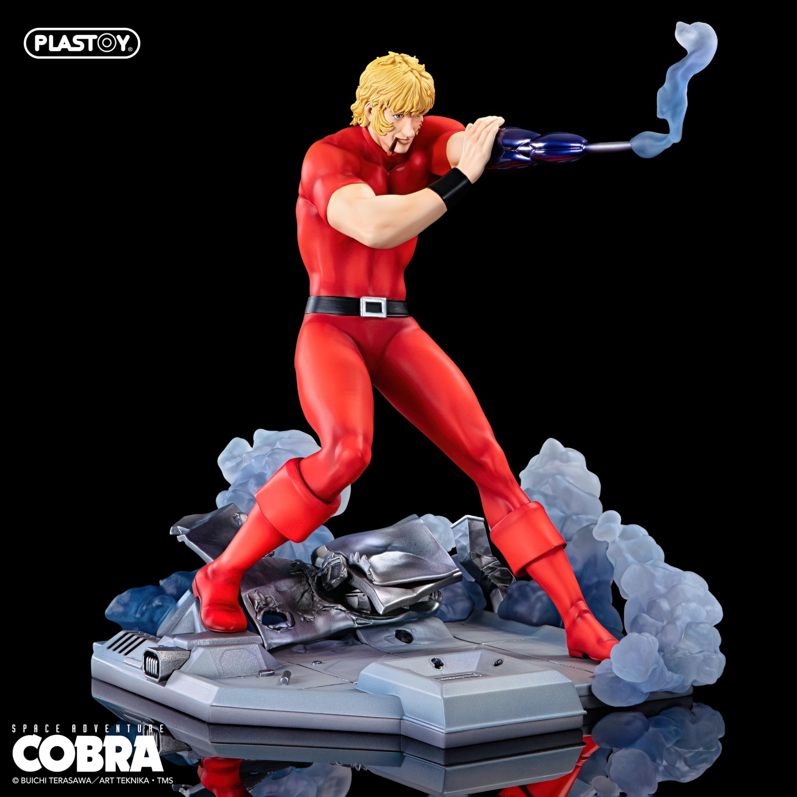 Plastoy Space Adventure Cobra Statuette de collection Cobra Psychogun - Édition limitée à 500 exemplaires - Résine - Format 1/6-28 cm