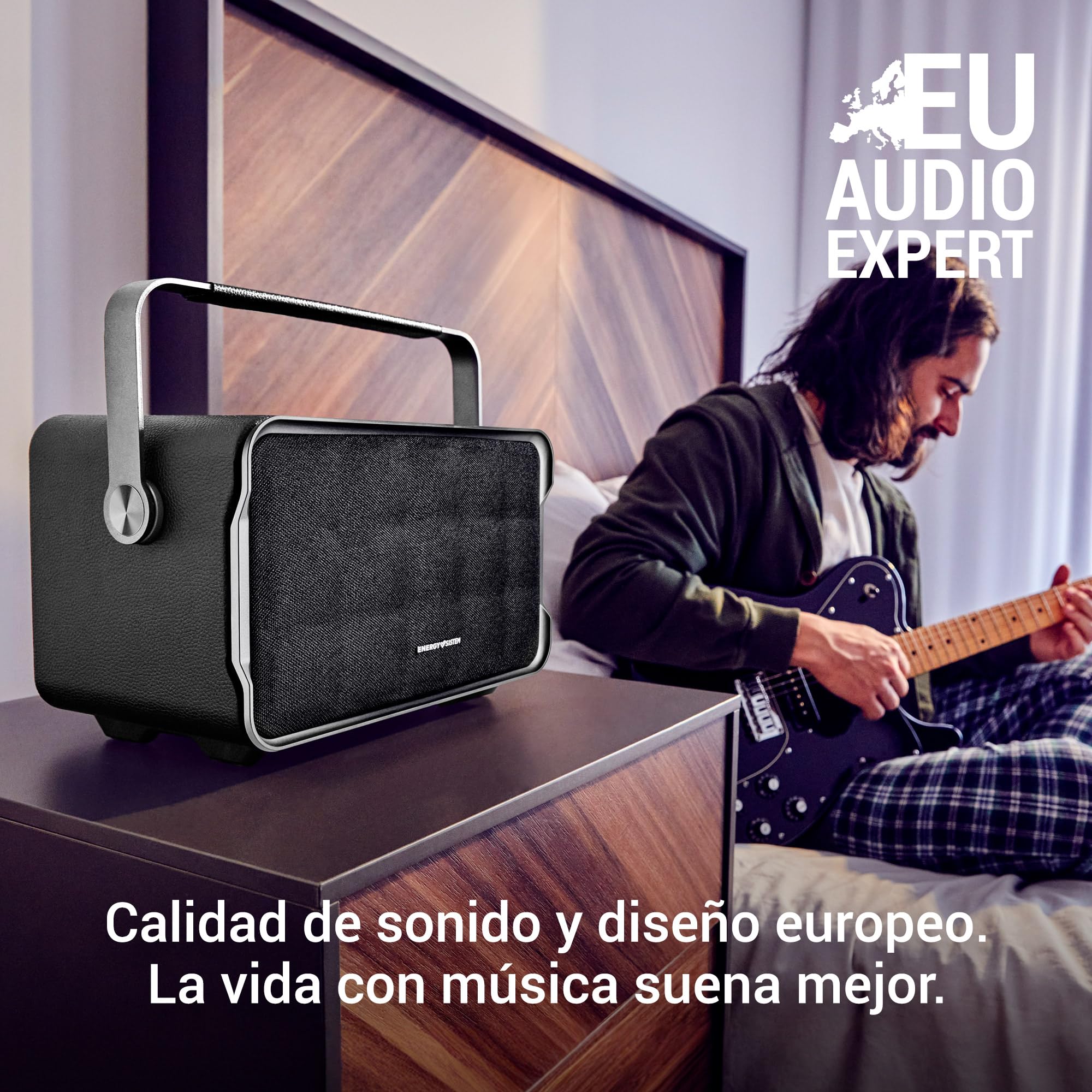 Energy Sistem Classy Altavoz Bluetooth Potente 150W Portatil y Grande 10H Autonomia Extra Bass USB MP3/WAV/FLAC Entrada AUX Premium con Asa Sonido Activo Autoamplificado Estereo para Casa y Exterior