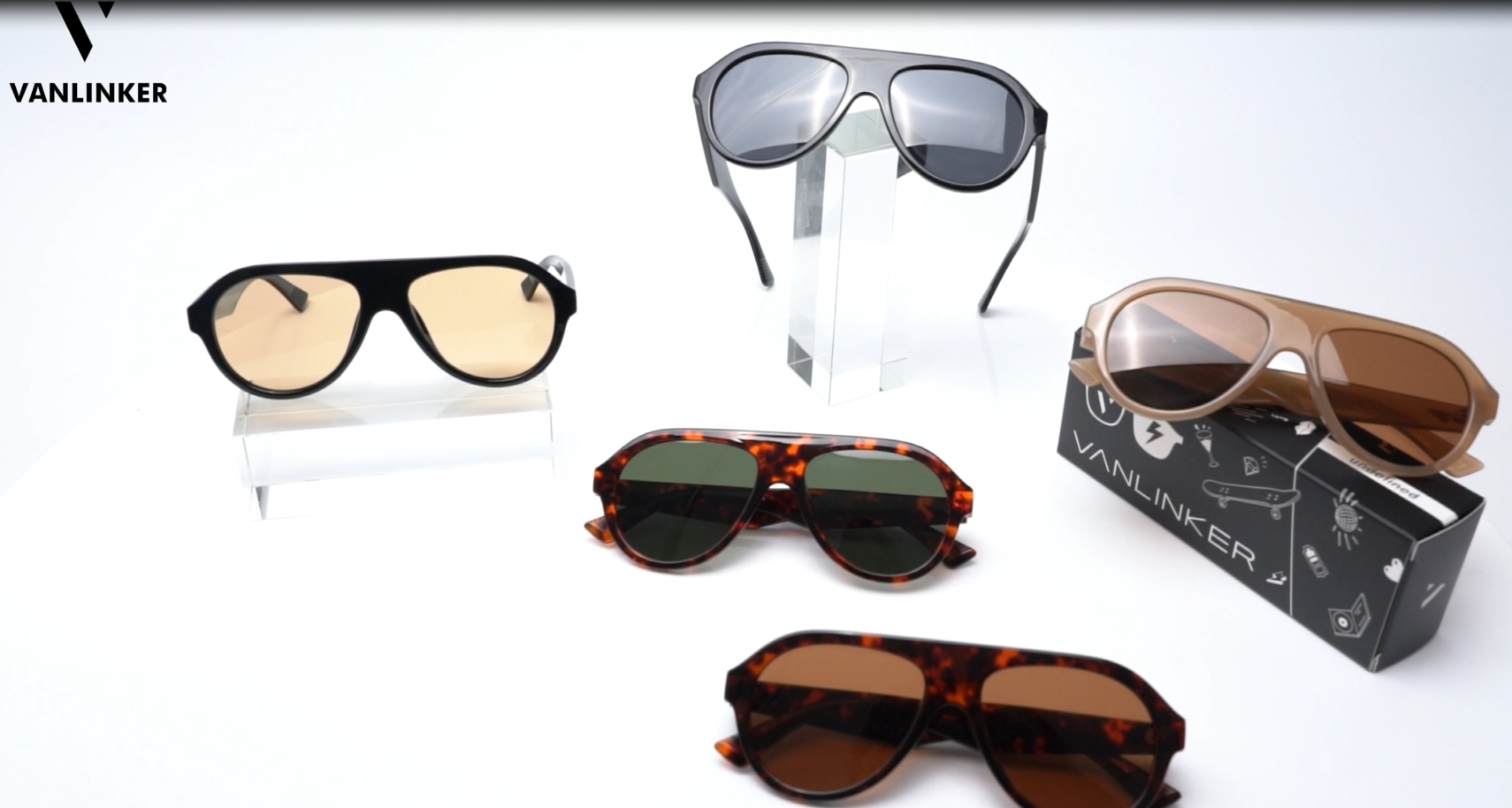 Amazon.com: VANLINKER Retro Aviator Polarized Sunglasses for Men