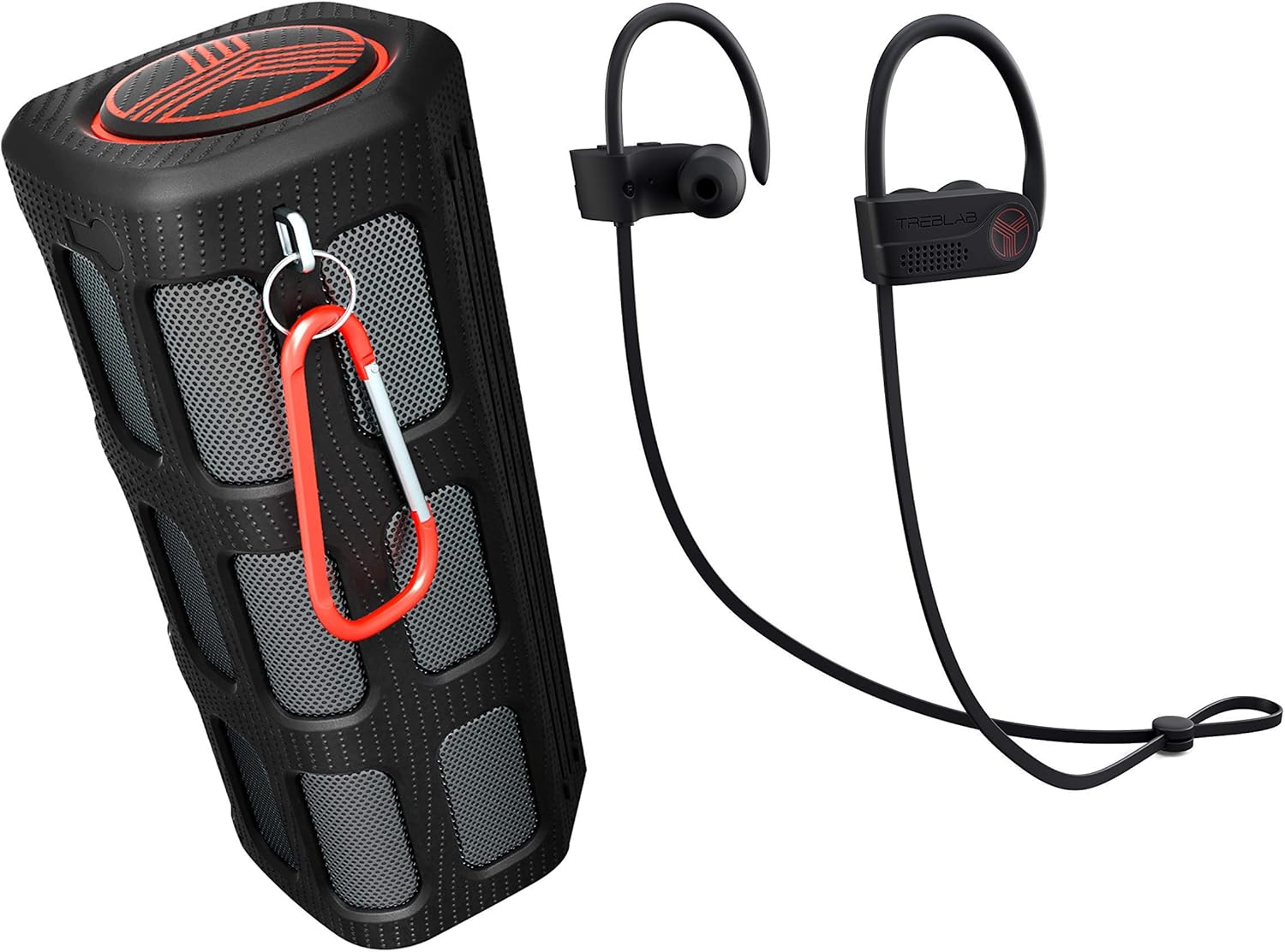 TREBLAB FX100 Extreme Bluetooth Speaker XR700 PRO Wireless Running Earbuds