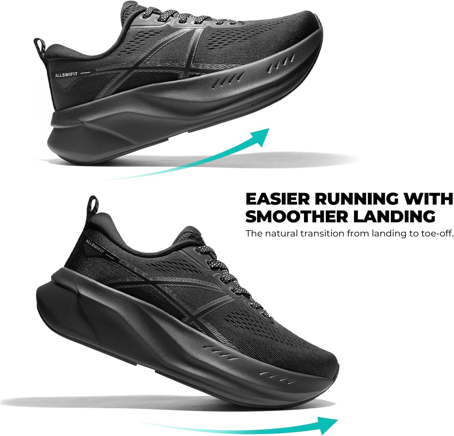 Women's Road Running Shoes Cushion Tennis Shoes Non-Slip Comfortable Lightweight Gym Workout Athletic Arch Support Walking Sneakers Active5K - Image 6