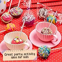 Vista 7 de GirlZone Cake Pop Craze Kit, Baking Set for Kids Ages 10–12 with Cake Pop Mold, Stand, Gifting Bags & Decorating Pen, Fun Creative Kitchen Activity