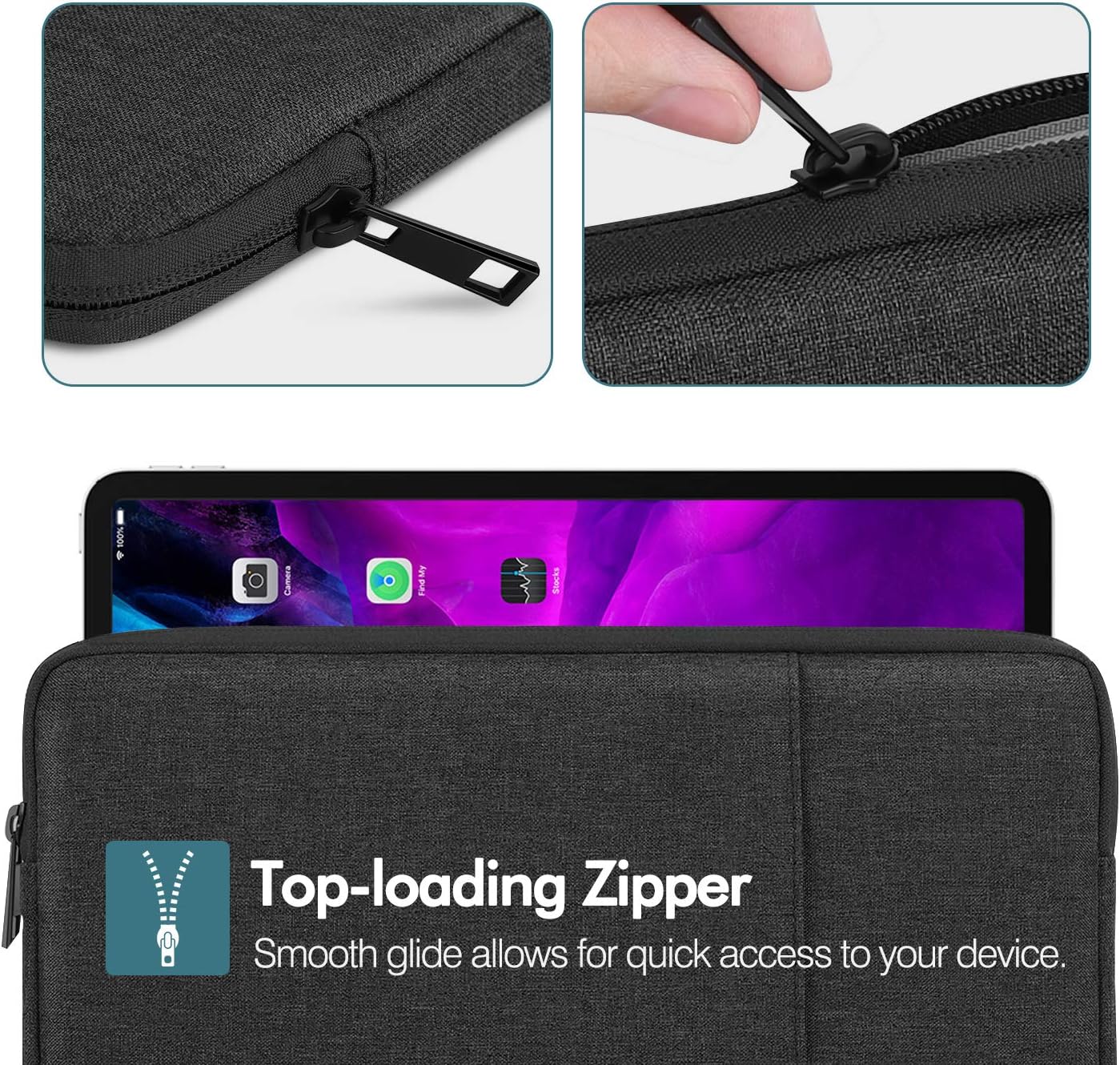 MoKo 11 Inch Tablet Sleeve Bag Carrying Case Fits iPad Pro 11 2021/2020/2018, iPad 9th 8th 7th Gen 10.2, iPad Air 4 10.9, iPad Air 3 10.5, iPad 9.7, Galaxy Tab A 10.1/Tab S6 Lite Fit Smart Keyboard : Everything Else