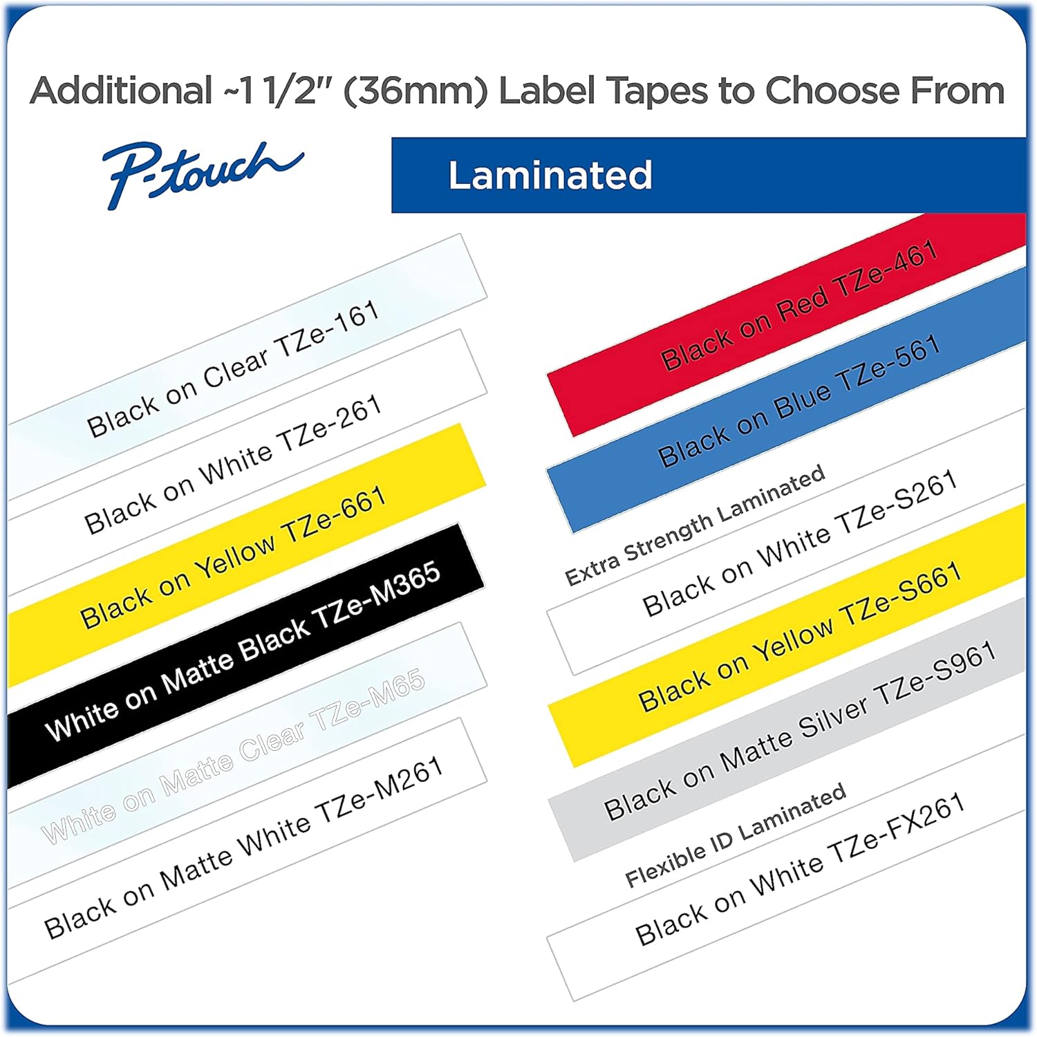 Amazon Com Brother P Touch Tze M65 White Print On Matte Clear Label Tape 1 4 36mm Wide X 26 2 8m Long Electronics