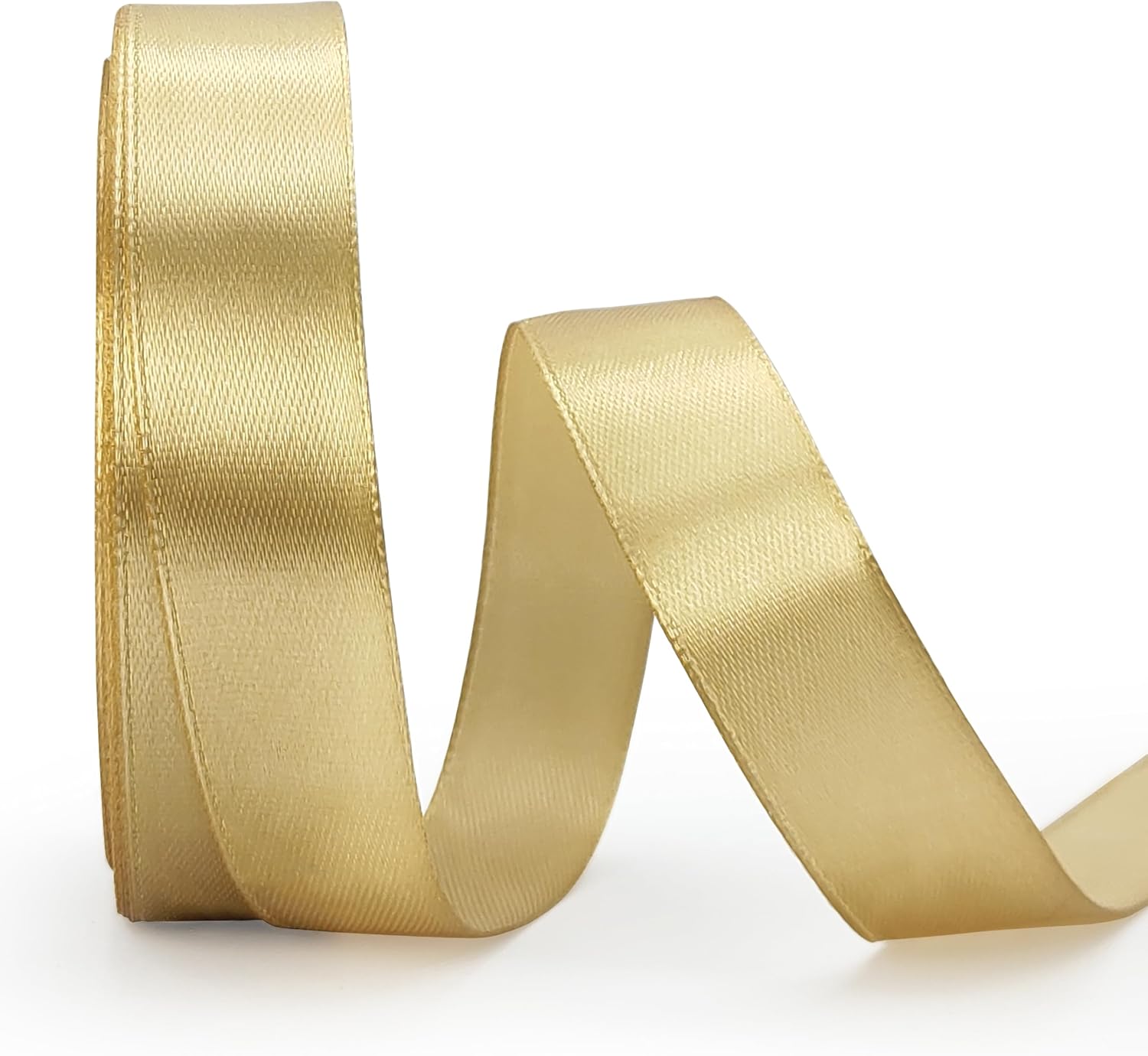 Brown Ribbon 2 Inch, 25 Yards/roll Solid Satin Ribbon for Gift Wrapping, Father's Day Bow & Eternal Flower Making, Floral Bouquets, Party Decoration.