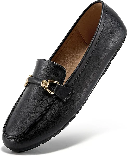 HARENCE Loafers for Women Comfortable Slip On Business Work Flats Shoes Casual Driving Moccasins Penny Loafer