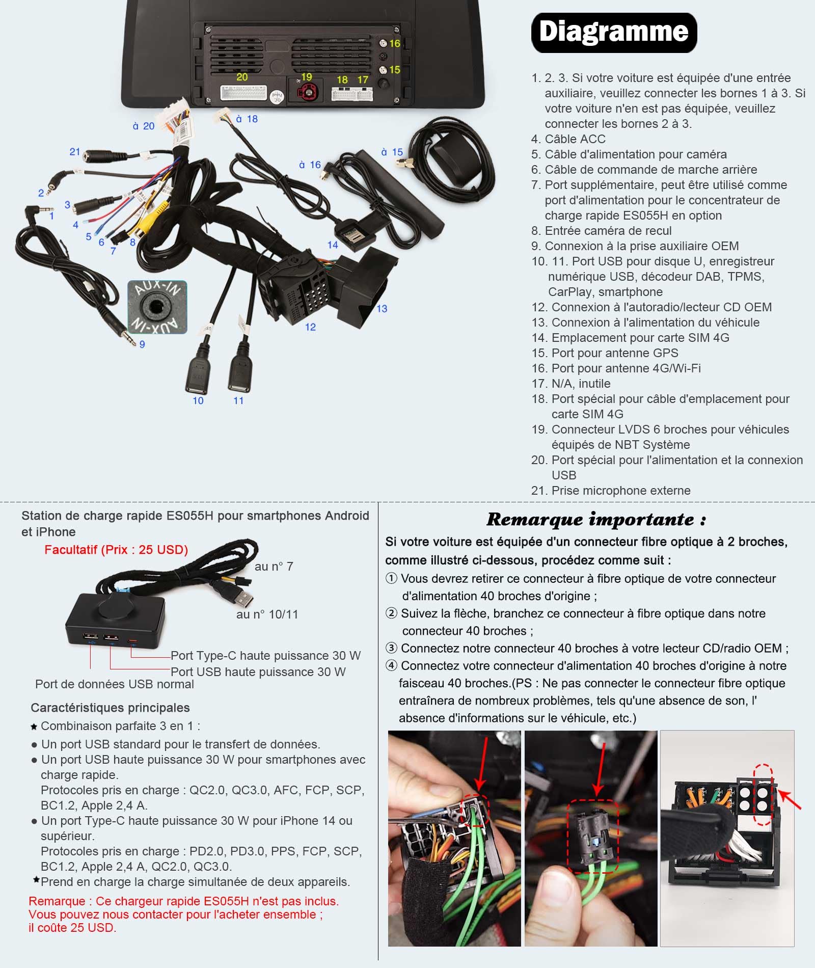 12,3 Pouces 8GO+128GO Qualcomm 8 Core Android 14 Autoradio Stéréo pour BMW série 1 F20 F21 série 2 F22 F23 Support GPS Navigateur Carplay IPS WiFi Écran Tactile DSP Android Auto Bluetooth 5.1 Idrive