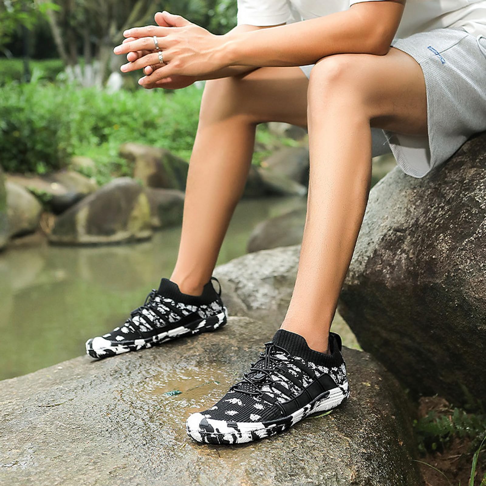 Scarpe Barefoot Donna,Scarpe da Immersione,Uomo Scarpe da Trail Running Scarpe Fitness per Nuoto,Yoga,Spiaggia,Corsa,Snorkeling,Surf,Immersioni