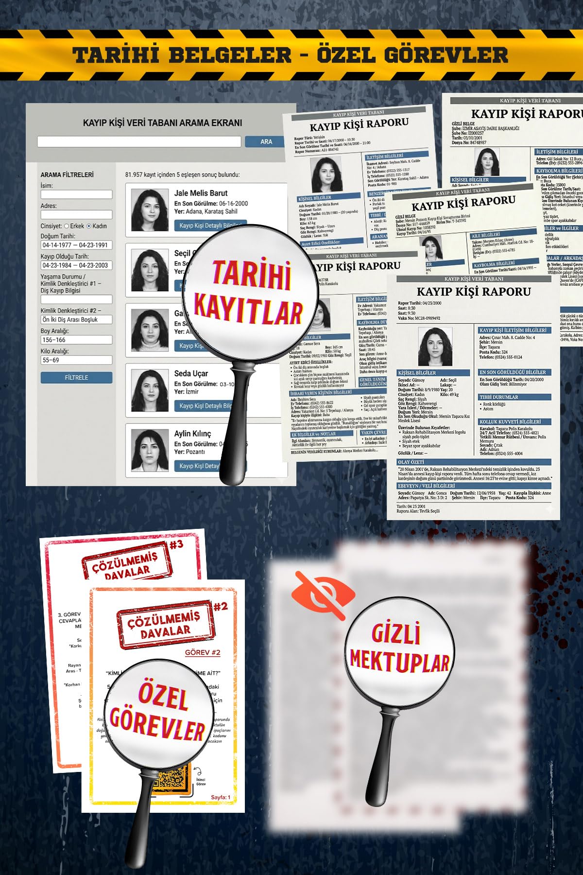 Çözülmemiş Davalar Dedektiflik Suç Çözümleme Oyunu Rehabilitasyon Merkezi Dosyası - Gizem Bulmaca Cinayet Çözme Kutu Oyunları - Katil Bulma Dedektif Oyunu - Cinayeti Çözebilir Misin? (Dava-9)