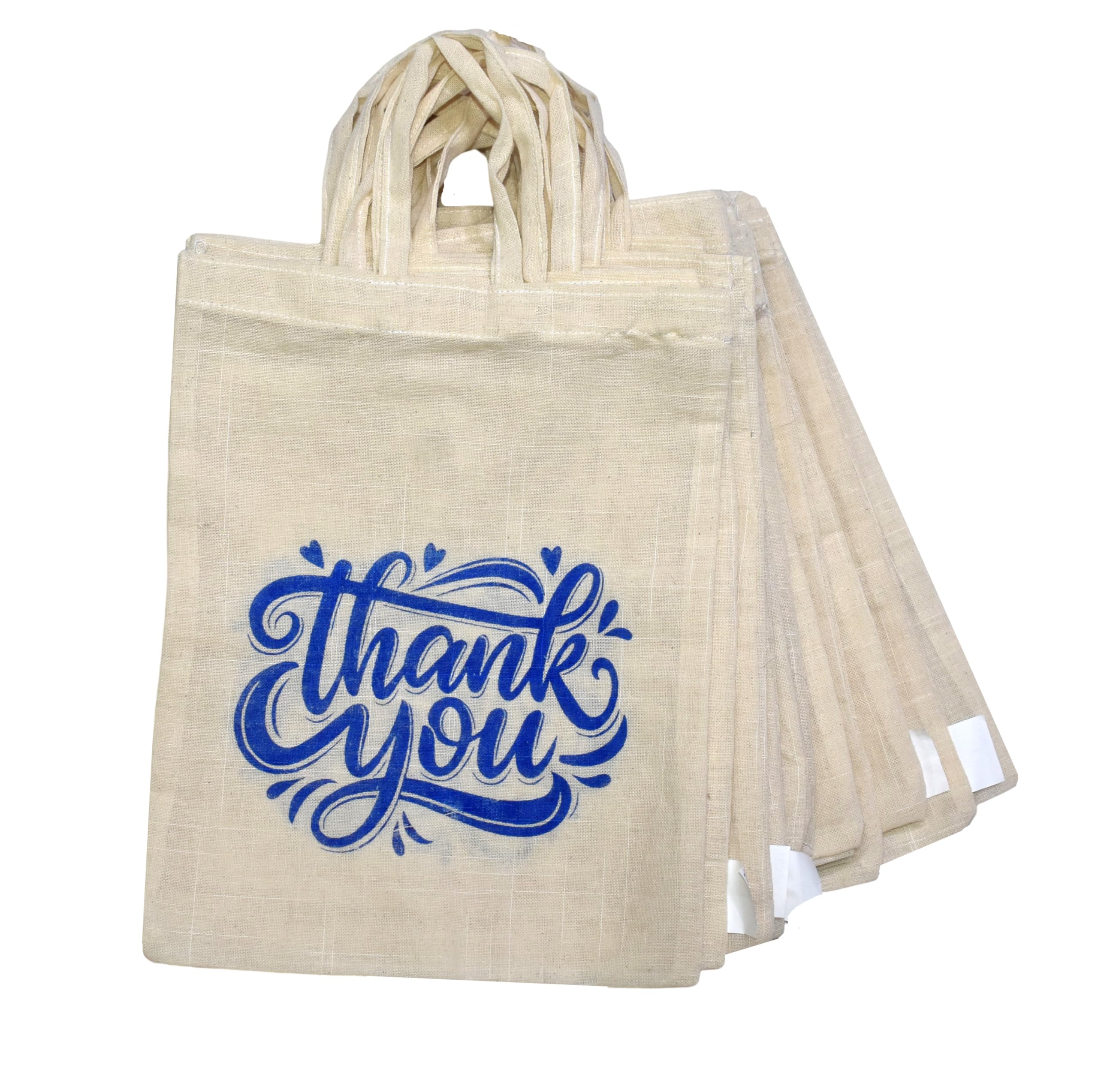 TUNI MANI Cotton Goodie Bag/Tote for Return Gift Size-10" X 12"inches (10)-image-0