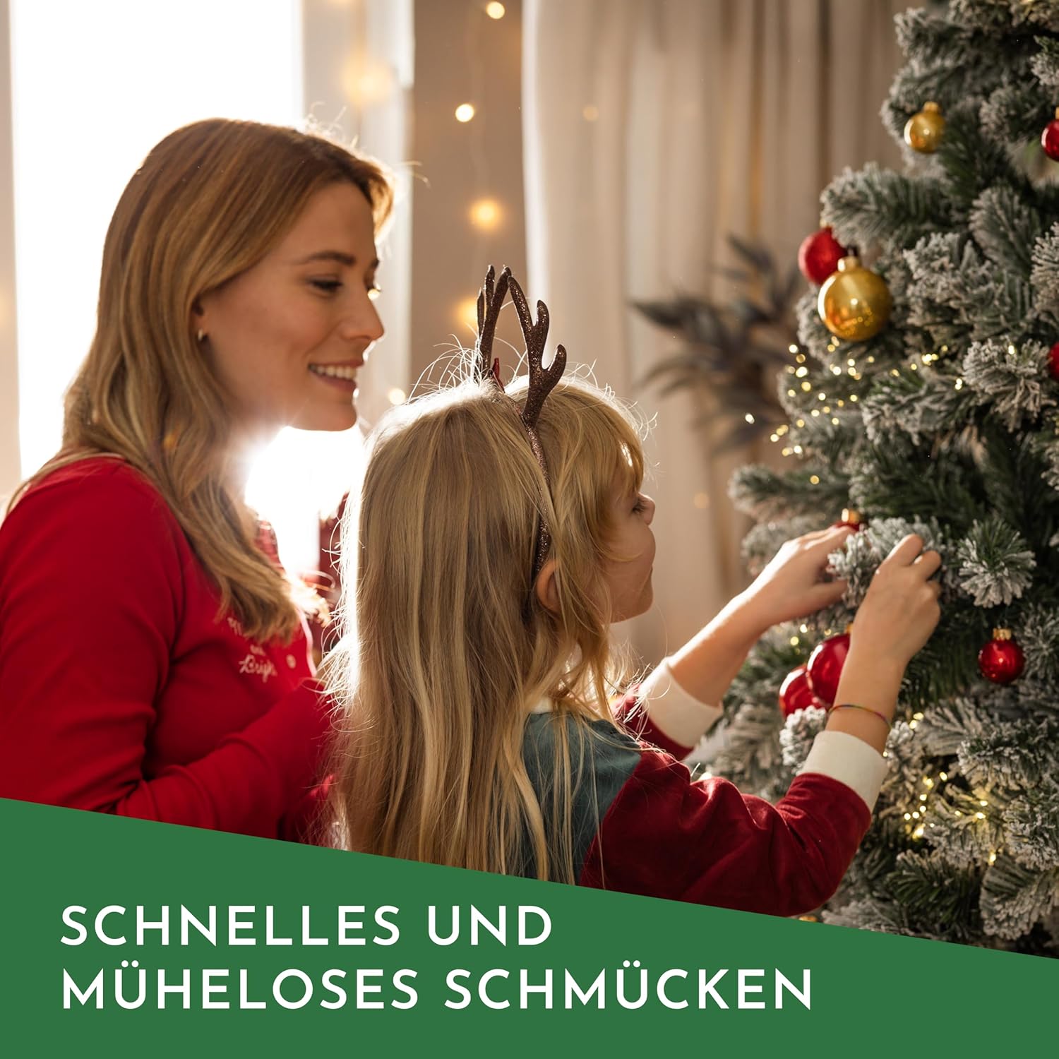 Nordstern Christmas Tree Decorations Quick Hangers Pack of 150 - Practical Double Hooks for Tree Decorations and Christmas Tree Baubles for Easy Hanging - 3.3 cm