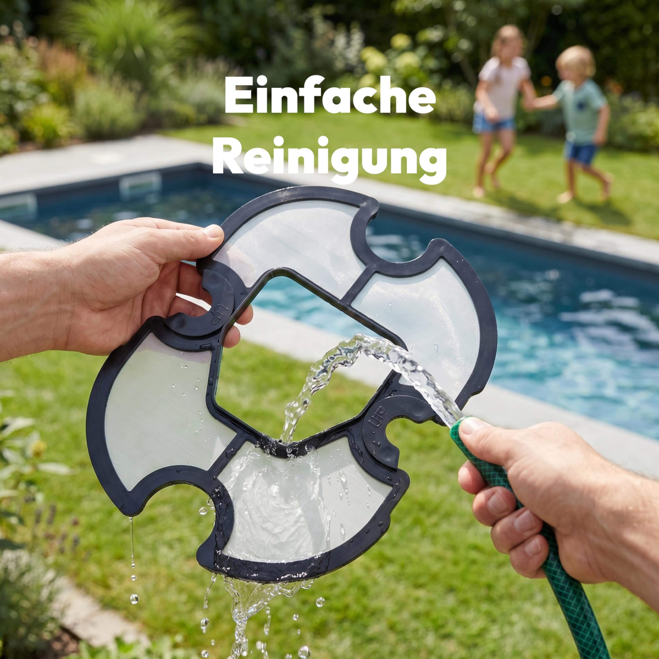 MEDION PR1 Poolroboter Akku, für Aufstellpool, Bodenreinigung für Pools, One-Click-Bedienung, Selbstparkfunktion, 120 Min Akkulaufzeit, 2,2 L Filterkapazität, für 80–100 m², inkl. Ladegerät & Haken