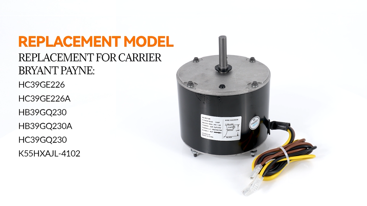 5KCP39FGY563S Condenser Fan Motor Replacement for GE Carrier