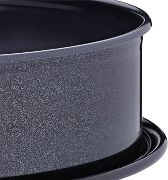 Original Kaiser La Forme Plus Springform 30 cm rund Backform mit Flachboden SafeClick-Verschluss Kuchenform mit Emailleboden antihaftbeschichtet schnittfest auslaufsicher