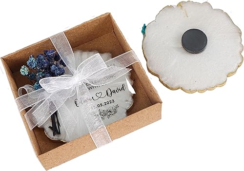 HTF - Paquete de 5 imanes de regalo de boda, regalos de dama de honor, regalos de despedida de soltera, regalos de compromiso, imanes de salvar la