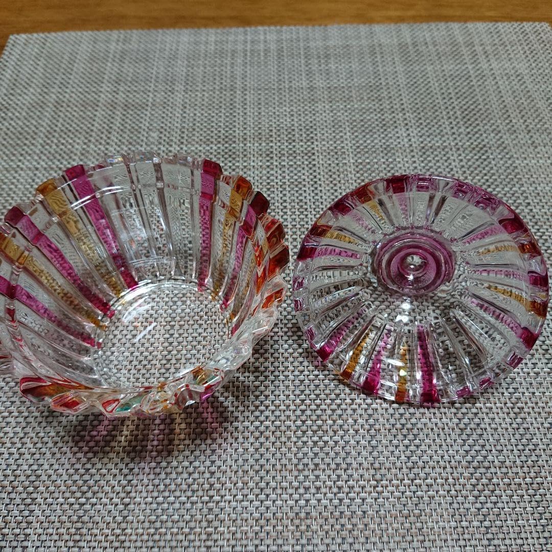 Amazon｜SOGAガラス ガラスキャニスター キャンディポット 昭和レトロ