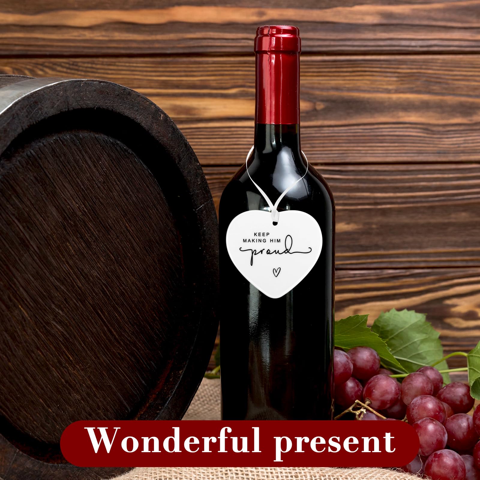 Regalos Conmemorativos Para Hombres – Regalos En Memoria De Un Ser Querido – Duelo, Ideas De Regalo De Recuerdo – Adorno «Keep Making Him Proud» – Ideas De Regalos De Memoria