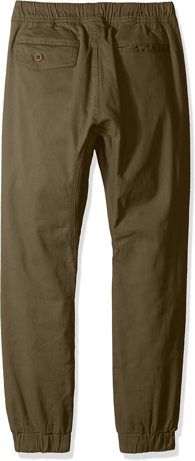Southpole Boys' Big Jogger Pants in Basic Stretch Twill Fabric