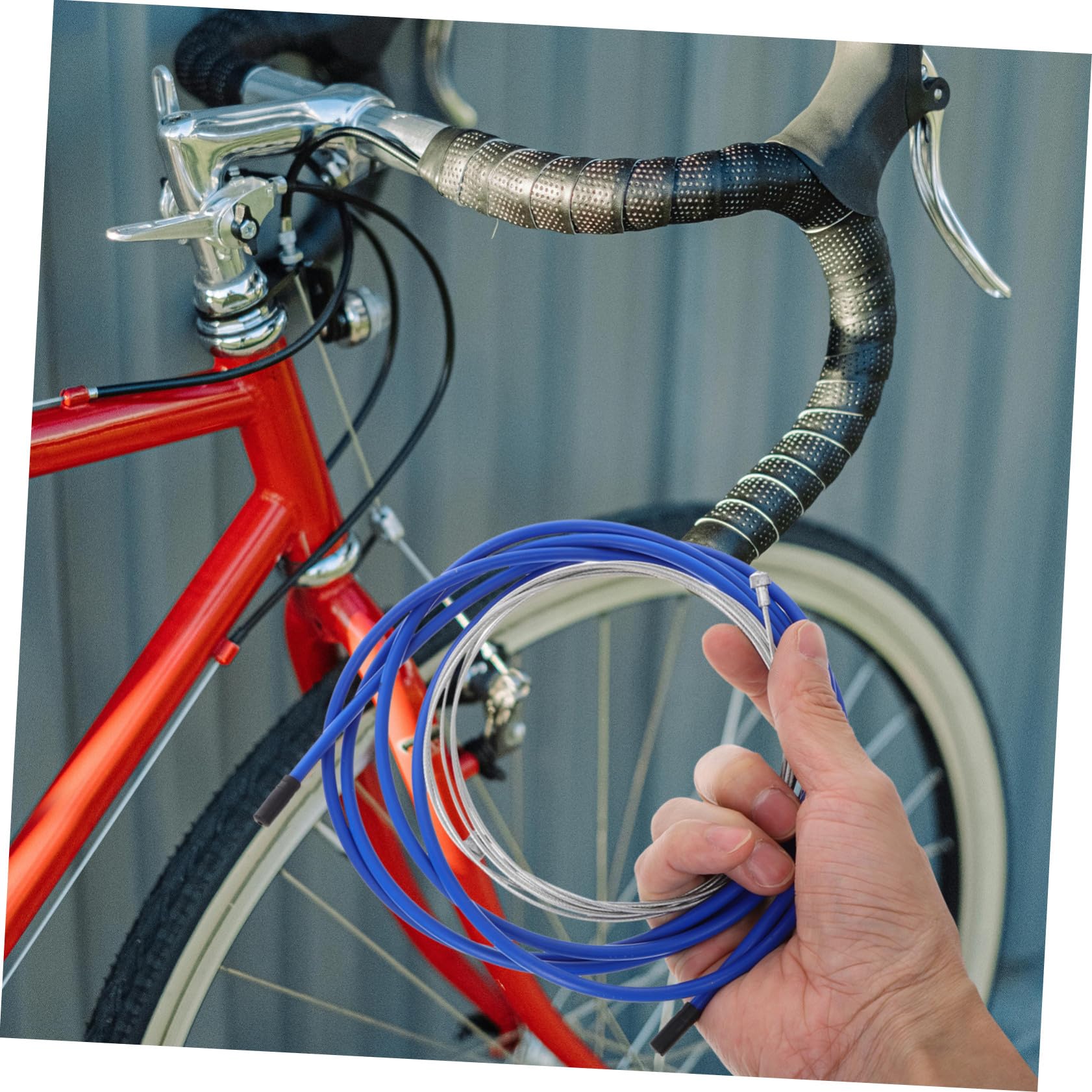 Alipis Kit Cavi Freno Bicicletta 2 Set in Acciaio Inox per Bici Pieghevoli