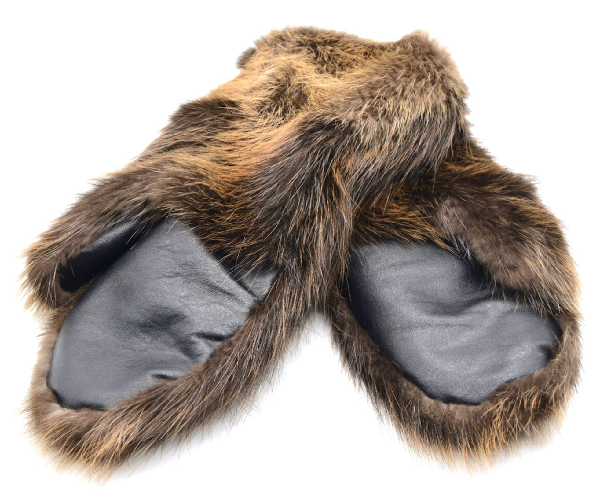 Winter Long Men's Beaver Fur Mittens (XXL)