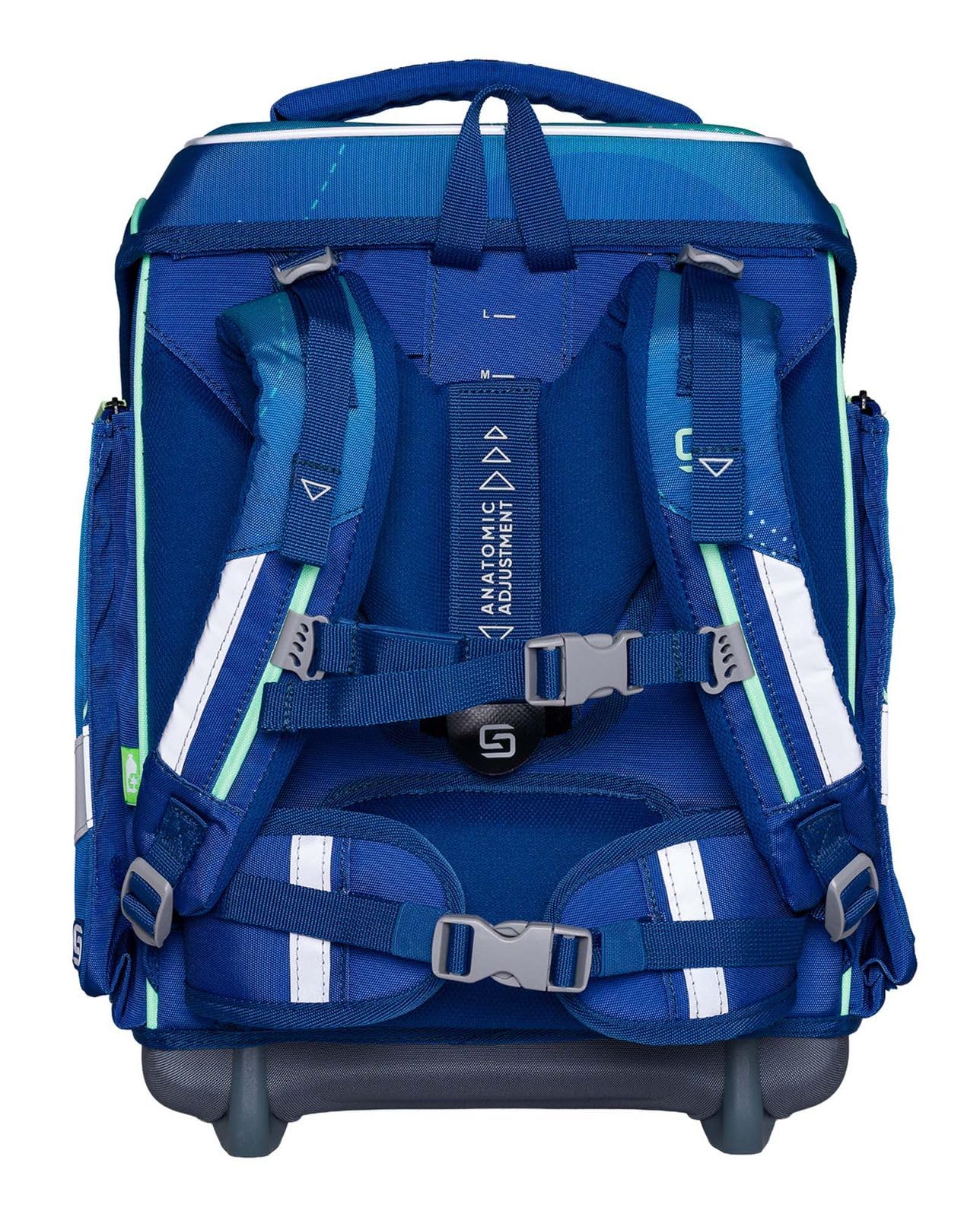Schneiders zaino della scuola Ergolite Set 9 -pezzi Geo Motion blu