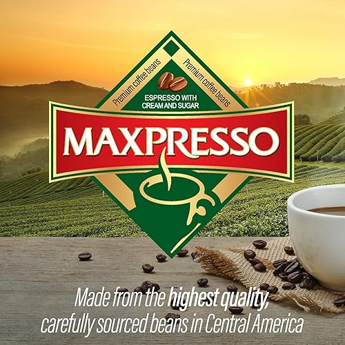 Miniatura 6 de Maxpresso Mezcla de café instantáneo coreano 3 en 1, palitos de una sola porción, 40 paquetes con crema y azúcar, mezcla de café caliente o helado