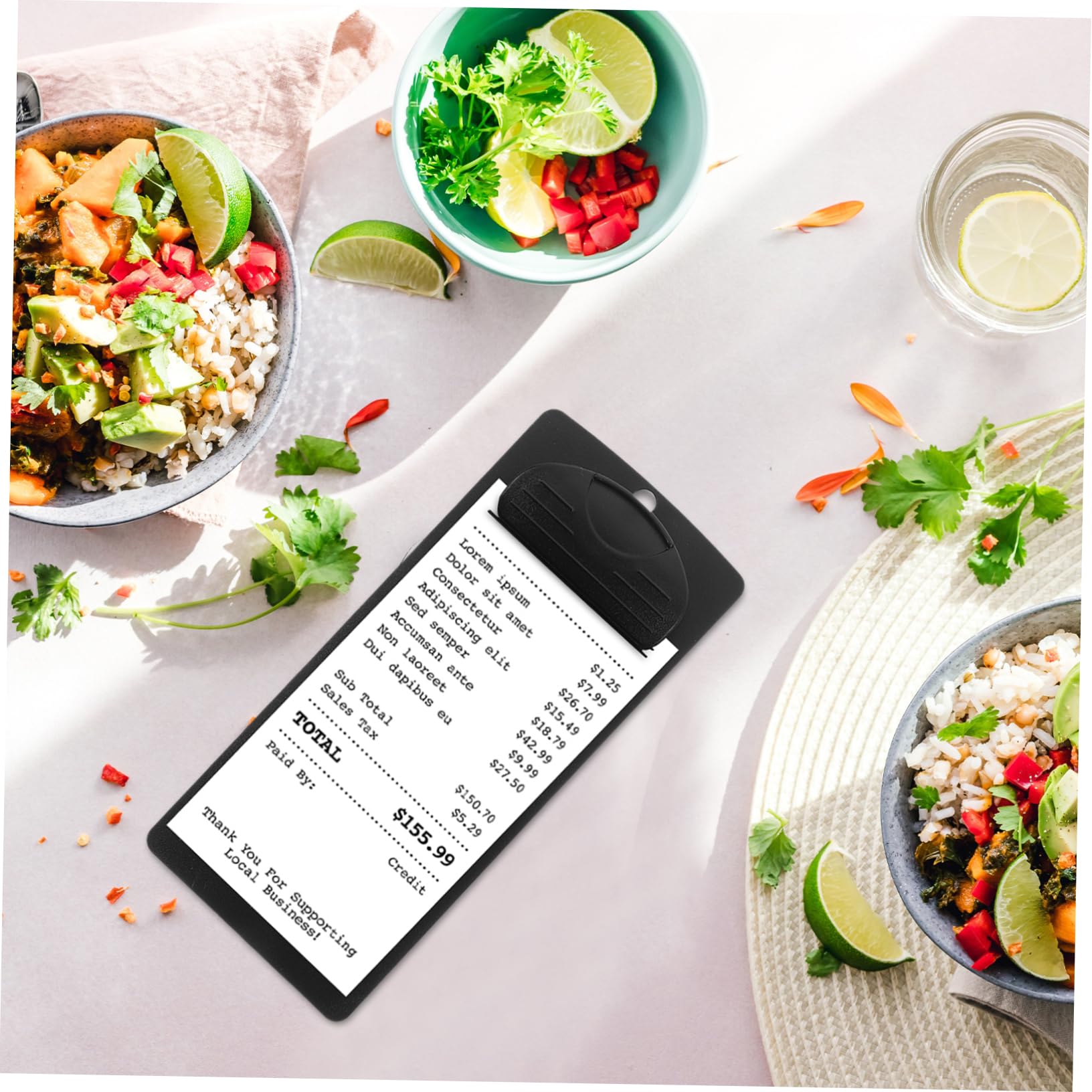 OUNONA 4pcs Menu Folder Restaurant Menu Cover Menu Holder for Bar Office Clipboard Memo Clipboard Menu Clipboard Menu Holder Clipboard Pocket Size Clipboard Menu Covers Plastic Black