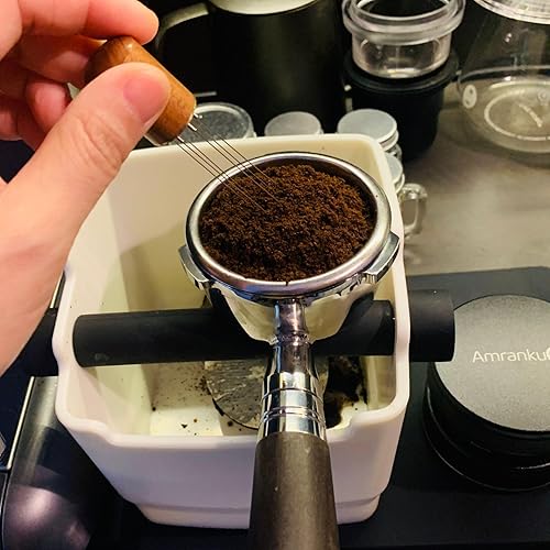 Miniatura 6 de Knock Box para el hogar y la oficina Espresso - Mantén tu encimera limpia. Barra de golpeo SUS304, diseño de ruido y vibración, caja de golpeo para