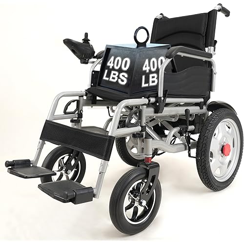 Large Electric Wheelchairs for Adults, Power Motorized Foldable Wheelchairs for Seniors Support 400 LBS,30 Miles Range, Airline Approval & 600W Motors,Portable All-TerrainMotorized Wheelchai (Black)