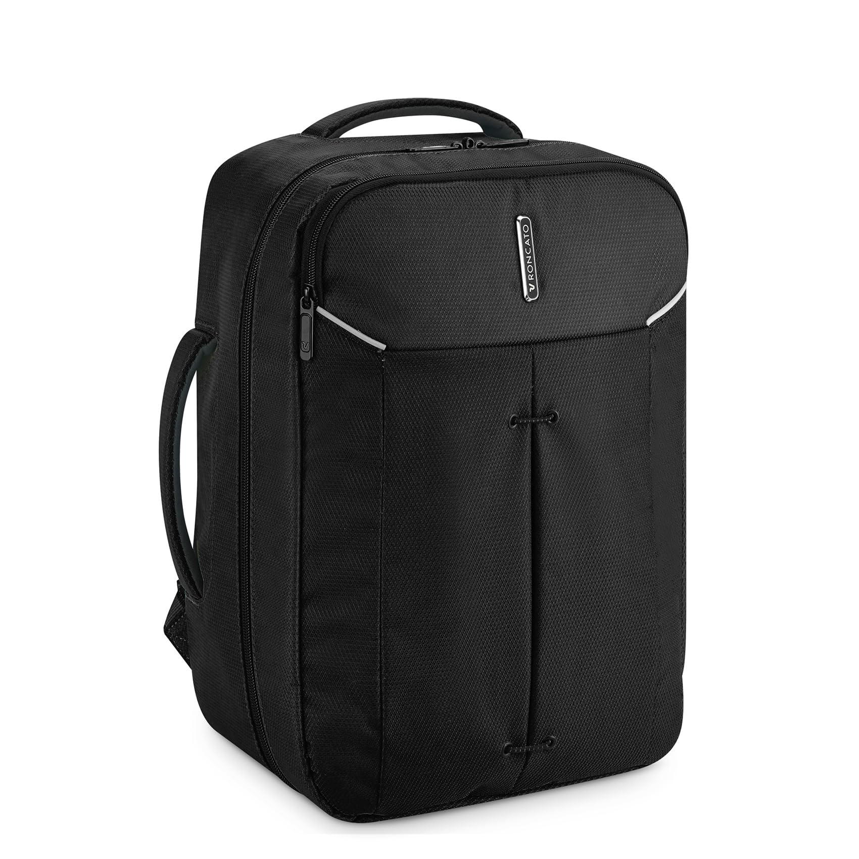 Roncato IRONIK 2.0 Ryanair Reiserucksack mit 15,6 Laptopfach - 40x20x30 cm - Schwarz