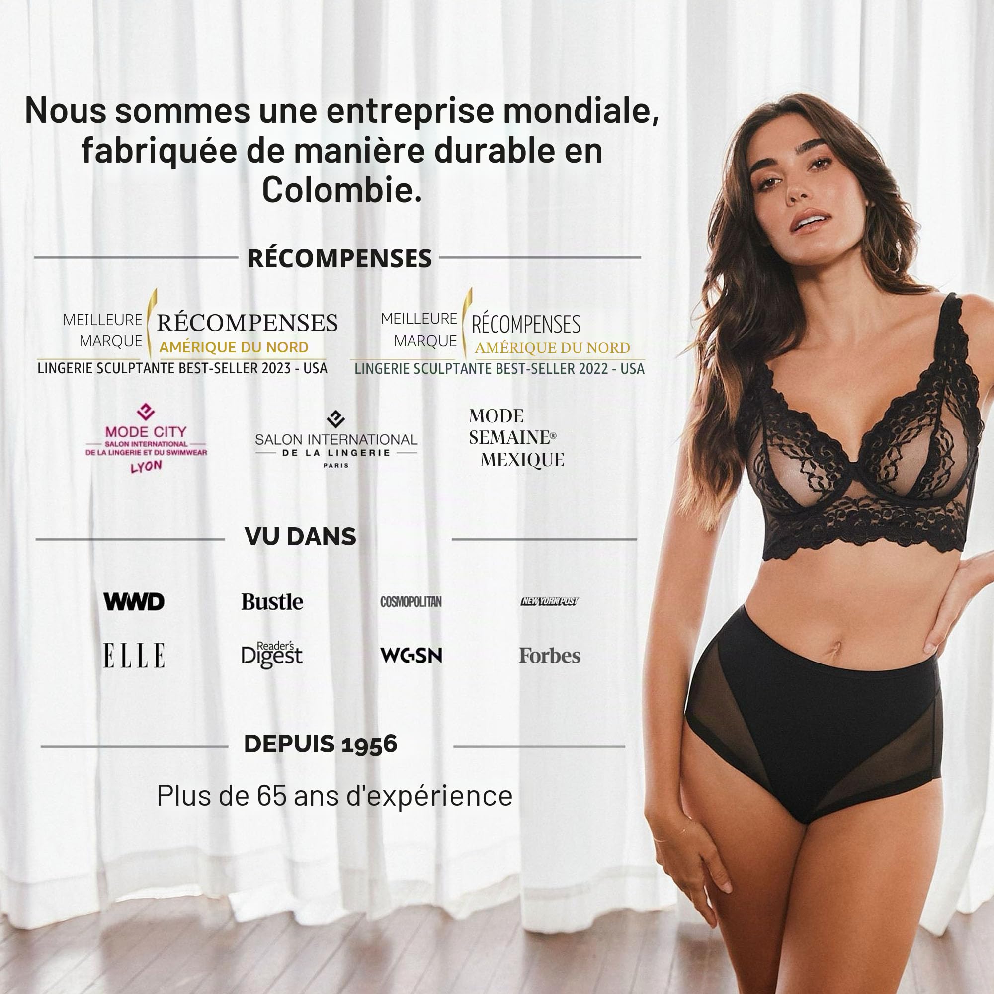 Leonisa Shorty Invisible à contrôle modéré à Effet Fesses liftées