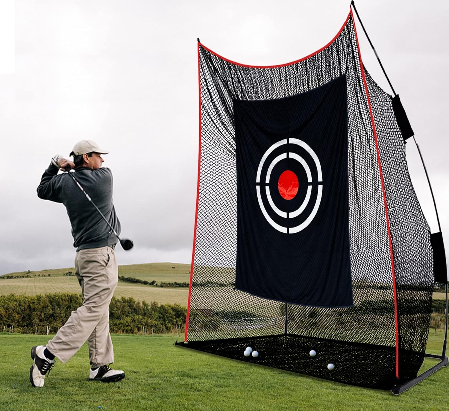 Golf Target Cloth for Net Replacement - Enthusiasts and Professional Golfers Practice Training Aids for Garage/Backyard